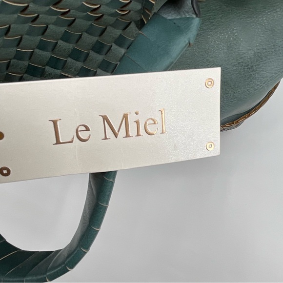 Le Miel Vegan Leather Purse NWT Aged Turquoise Color - Picture 12 of 16